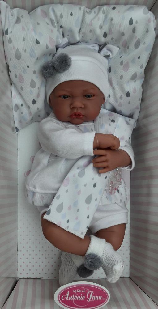 Realistické miminko - chlapeček na polštáři s kapkami od Antonio Juan