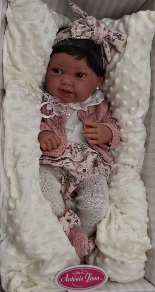 Realistické miminko - holčička - Pipa s mašlí od Antonio Juan