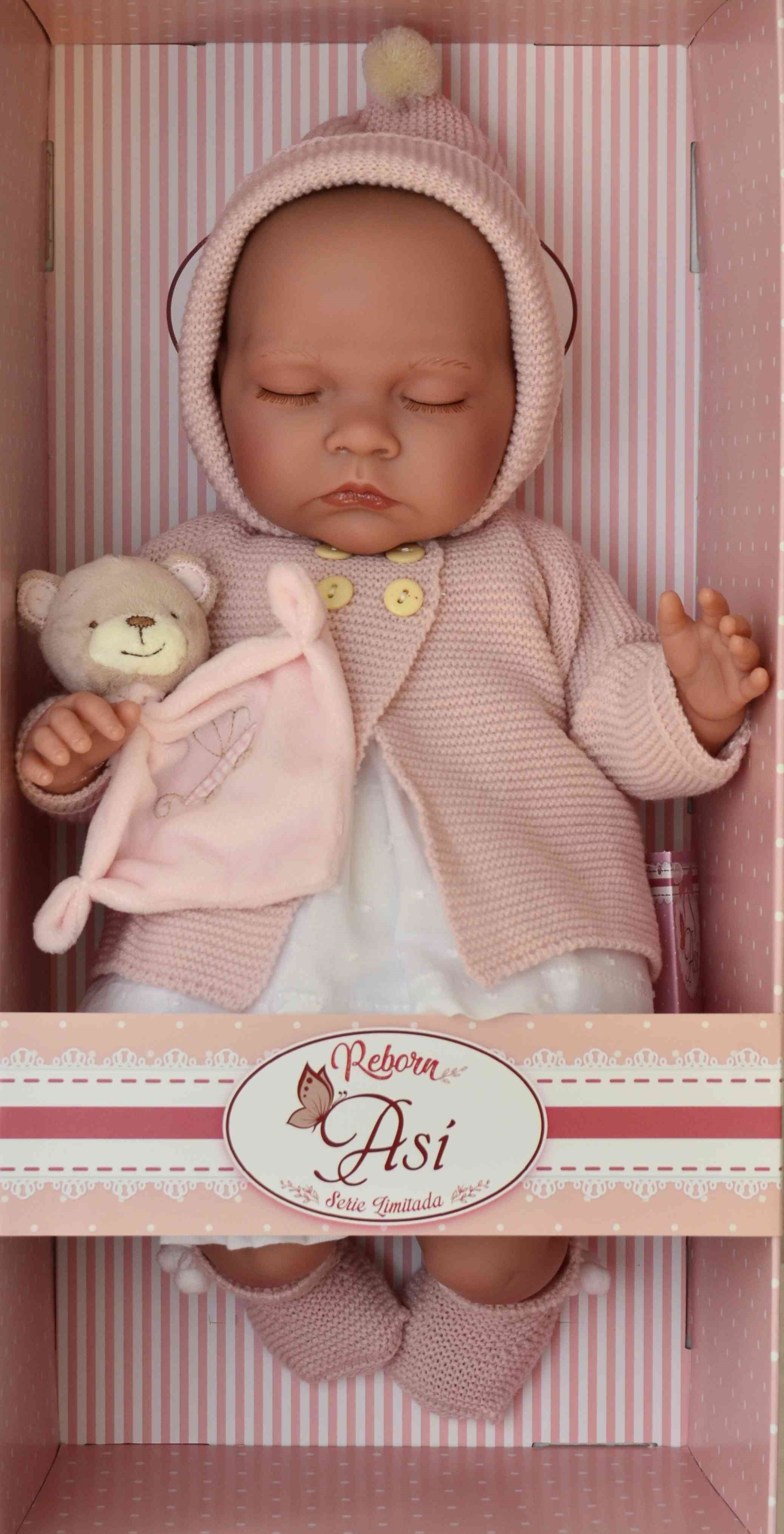 Realistické spící miminko - holčička Eva od firmy ASIVIL ze Španělska