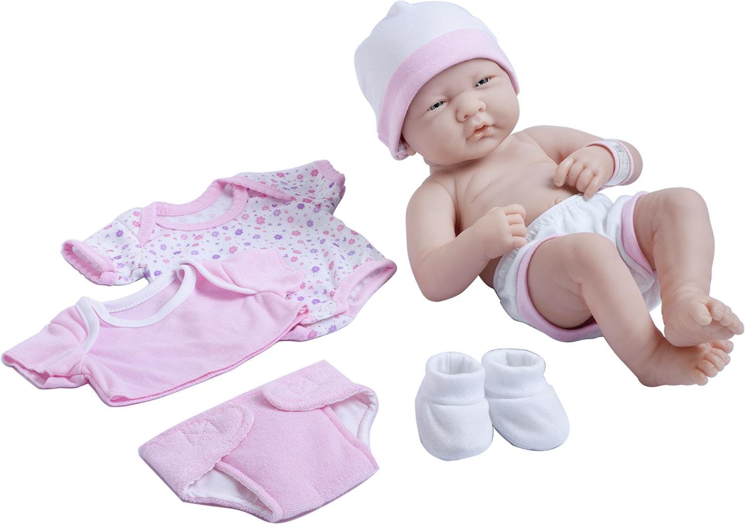 Realistické miminko - holčička - Emilka s růžovými oblečky od firmy Berenguer