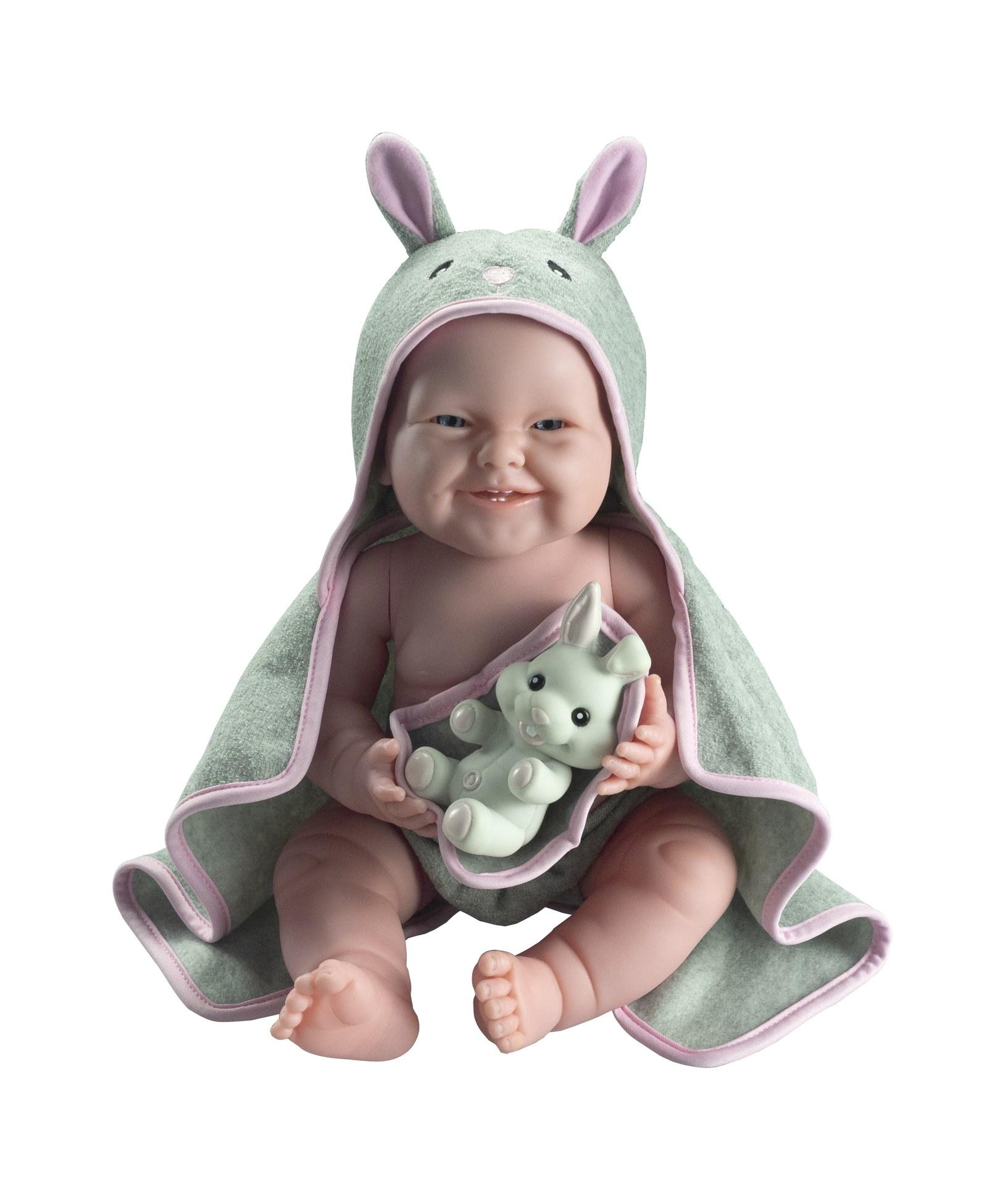 Realistické miminko - holčička s králíčkem od firmy Berenguer