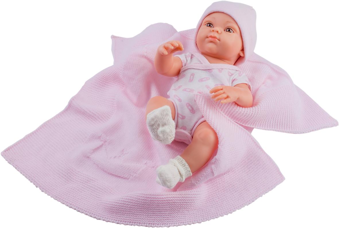 Realistické miminko - holčička - Mini pikolin růžové dečce