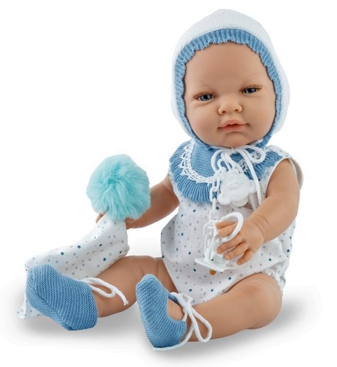 miminko - chlapeček Dolfík v pleteném bodíčku od španělské firmy Marina & Pau