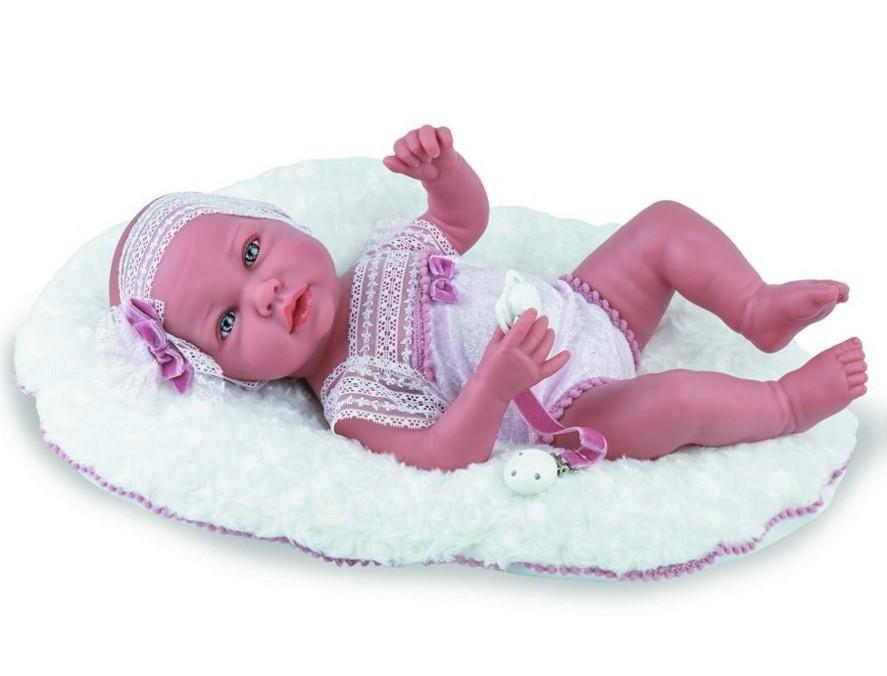 Realistické miminko - holčička Andulka v krajkovém bodíčku od španělské firmy Ma