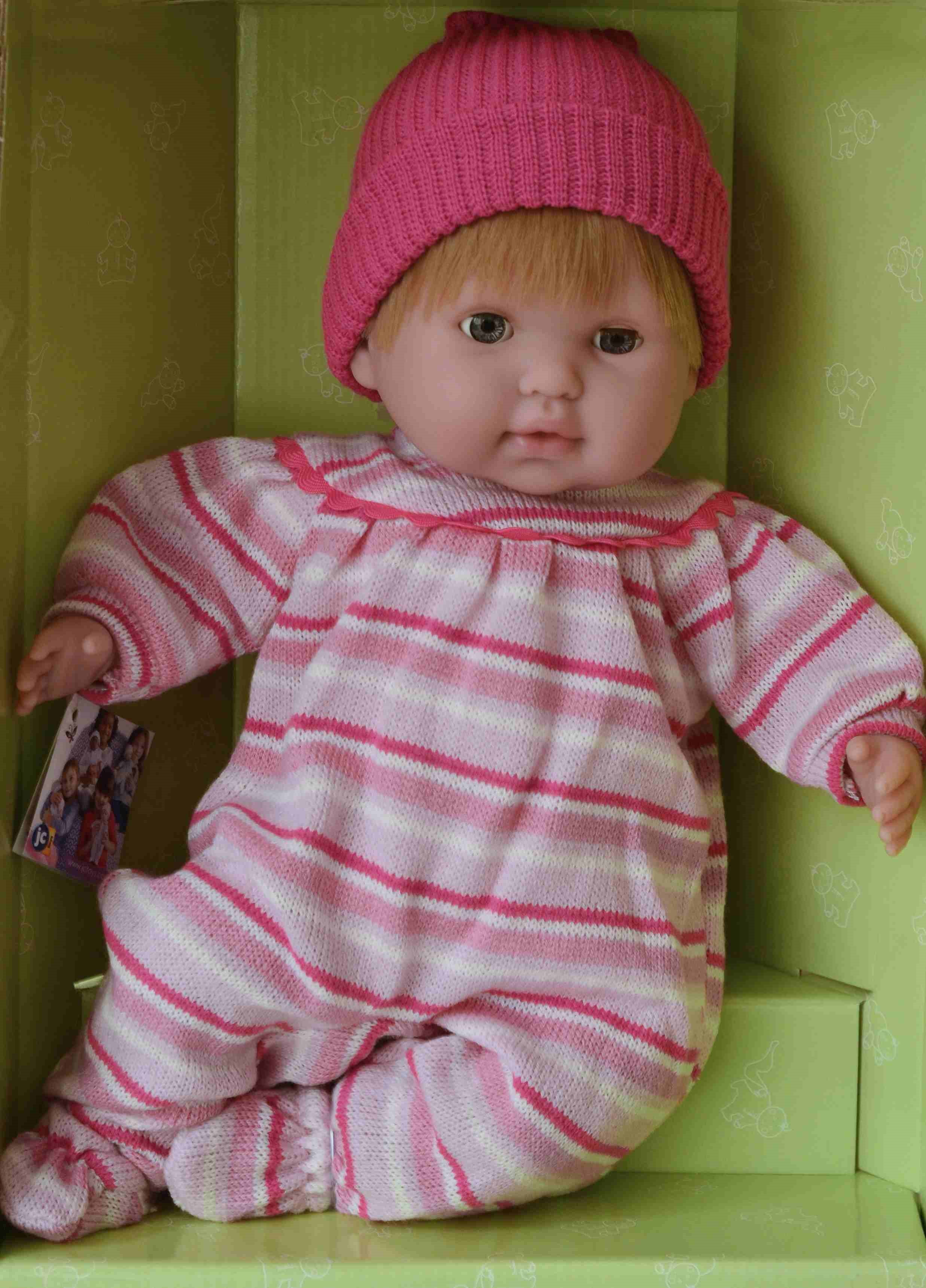 Mrkací panenka Noni v růžovém oblečku od firmy Berenguer