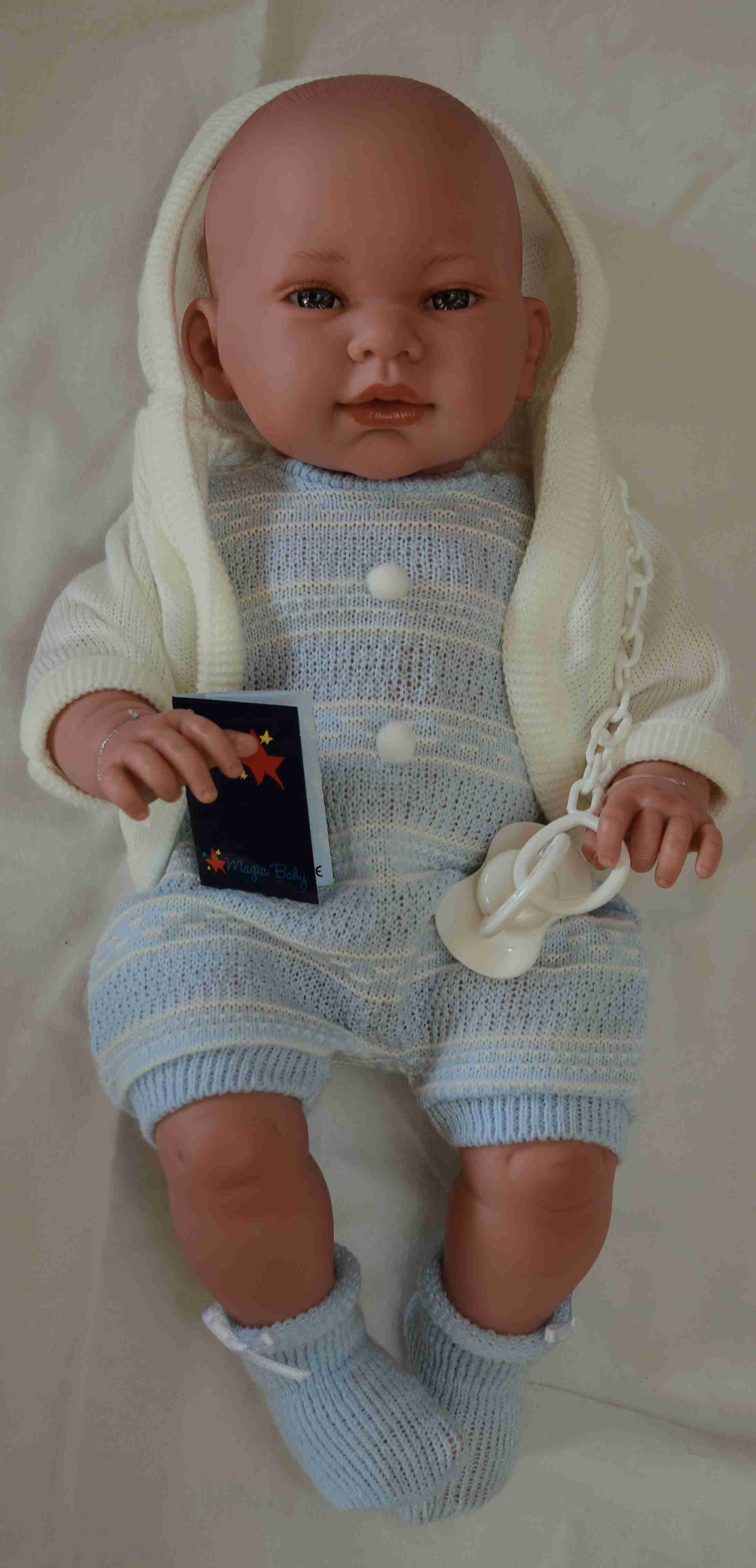 Realistické miminko - chlapeček - Mario s kapucí od firmy Lamagik