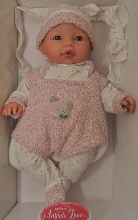 Realistické miminko - holčička - Bimba s klokankou - mrkací od Antonio Juan
