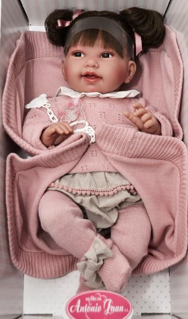 Realistické miminko - holčička Pipa s culíčky od Antonio Juan