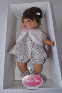 Realistická panenka - holčička Any coleta - tmavé vlásky