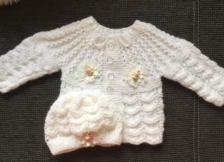 Pletená soupravička pro miminko nebo realisticke miminko