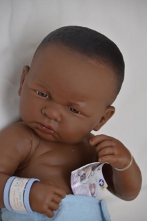 Realistické miminko - chlapeček - černoušek