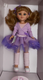 Realistická panenka Sofy ve fialovém od firmy Berjuan