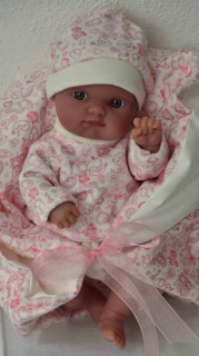 Realistická panenka - miminko- holčička Mufly ve spacím pytli - Anetka od Antoni