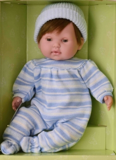 Mrkací panenka Noni v modrém oblečku od firmy Berenguer