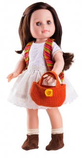 Realistická panenka Emily s červenou taškou od f. Paola Reina