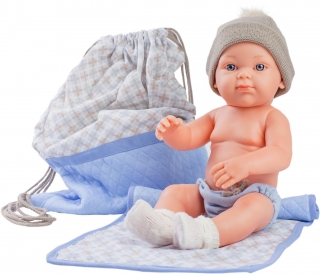Realistické miminko - chlapeček - Mini pikolin s vakem