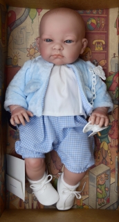 Realistické miminko - chlapeček - John v bundě od firmy Lamagik
