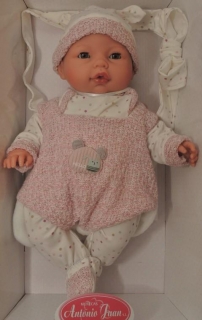 Realistické miminko - holčička - Bimba s klokankou - mrkací od Antonio Juan