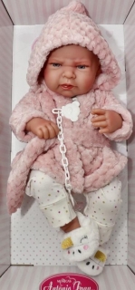 Realistické miminko - holčička Lea v župánku od Antonio Juan