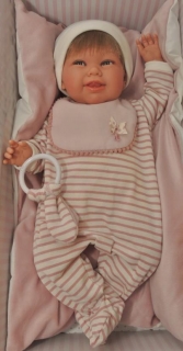 Realistické miminko - holčička Martina s vlásky od Antonio Juan