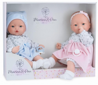 Realistická miminka - dvojčátka Hermína a Hermánek od španělské firmy Marina & P
